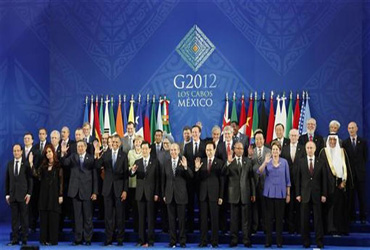 Reunión del G-20 en México.