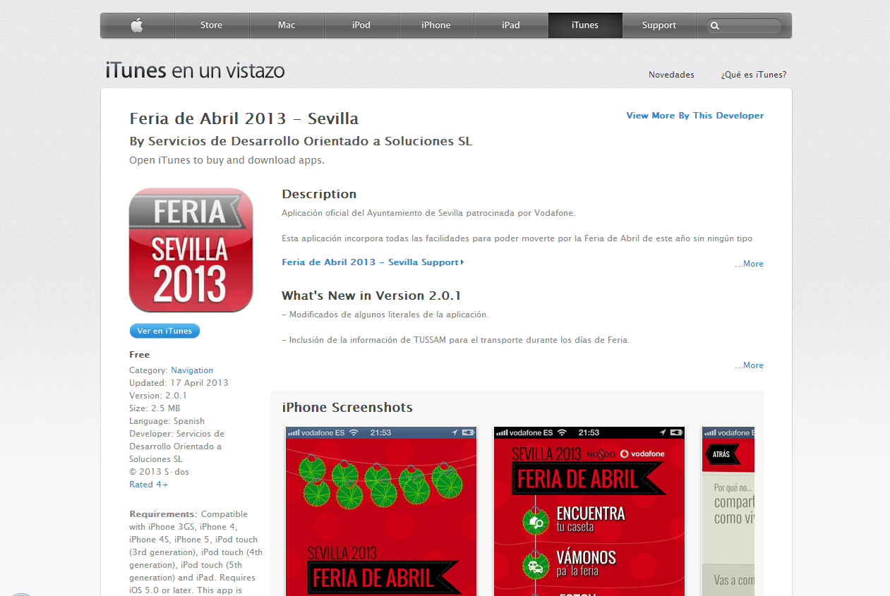 App Feria de Sevilla 2013