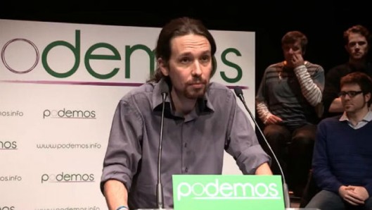 Pablos Iglesias en una comparecencia de 'Podemos'.