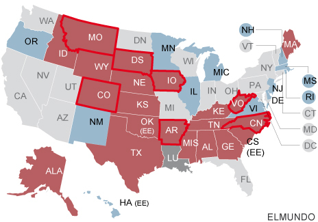 Mapa electoral USA